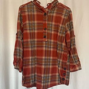 Flannel hoodie